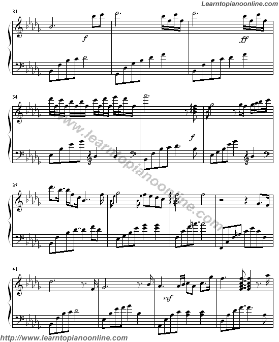 Tears by Daydream Piano Sheet Music Free