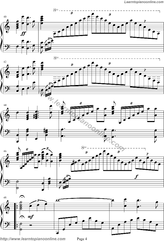 Somewhere in Time by Maksim Mrvica Piano Sheet Music Free