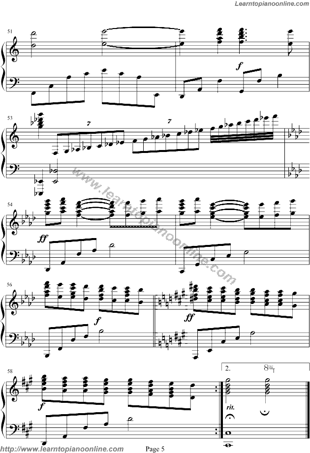 Somewhere in Time by Maksim Mrvica Piano Sheet Music Free