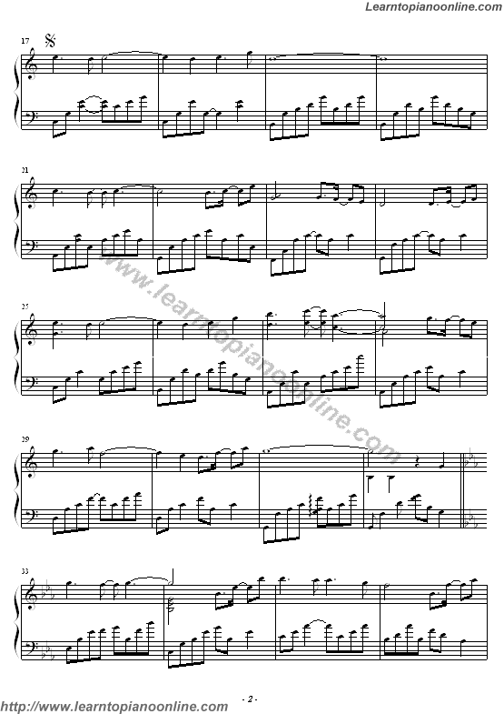 Bittersweet by Kevin Kern Piano Sheet Music Free