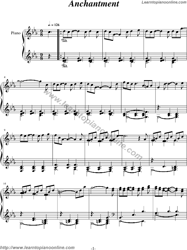 Anchantment by Yanni Piano Sheet Music Free