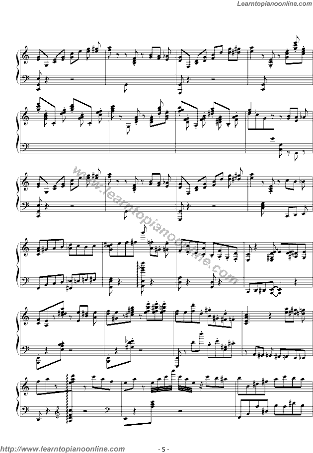 Tico-tico by Zequinha Abreu Piano Sheet Music Free