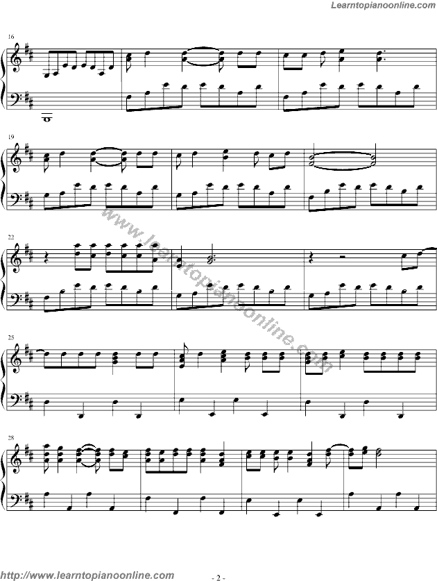 Love Story by Taylor Swift Piano Sheet Music Free