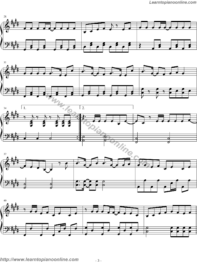 Gee by Girls Generation SOSI So Nyuh Shi Dae Piano Sheet Music Free