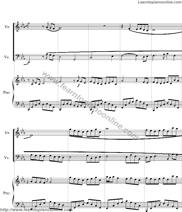 Adagio in C Minor by Yanni Piano Sheet Music Free