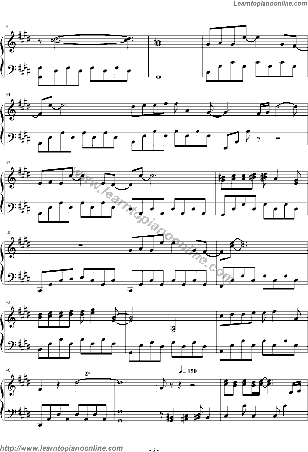 Sad Angel Neyanbhbin by Igor Krutoy Free Piano Sheet Music