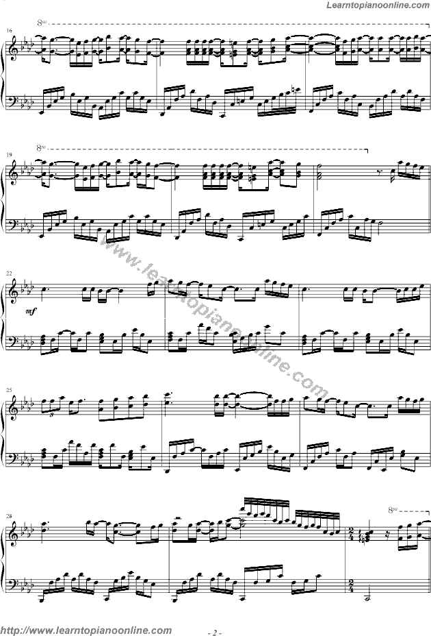 Soledad by Westlife Piano Sheet Music Free