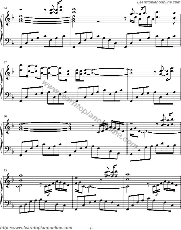 Swept Away by Yanni Piano Sheet Music Free