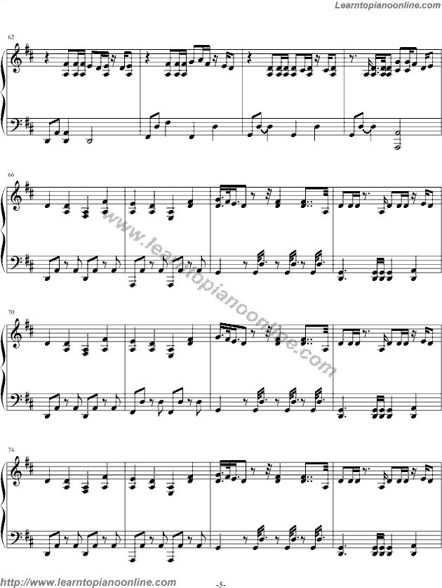 Stand by U by Tong Vfang Shin Ki TVXQ Piano Sheet Music Free