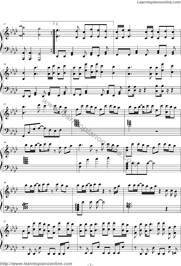 Prisoner of Love by Utada Hikaru Piano Sheet Music Free