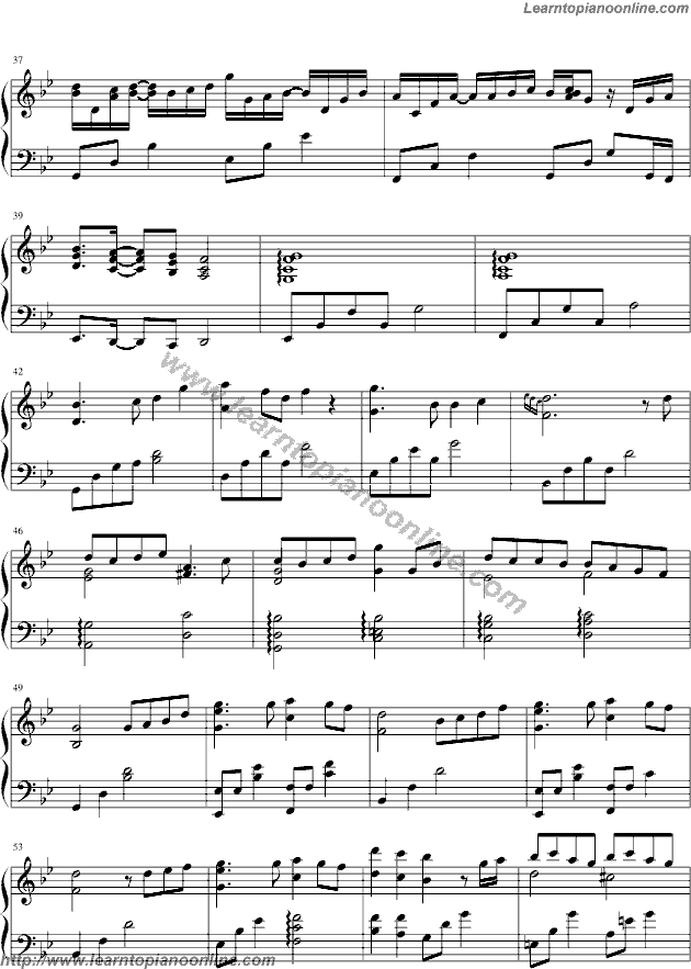 Tegami The Letter by Yukie Nishimura Free Piano Sheet Music