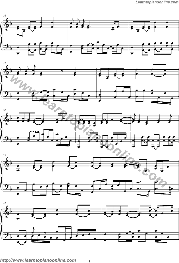 21 Guns by Green Day Free Piano Sheet Music