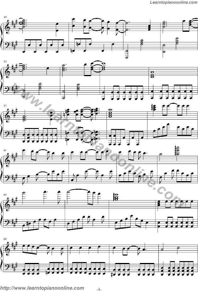 Bakemonogatari ED Single Kimi no Shiranai Monogatari by Supercell Free Piano Sheet Music