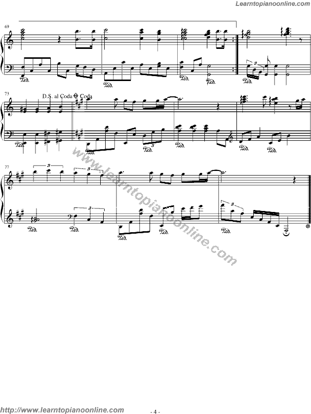 Tears by X-Japan Piano Sheet Music Free