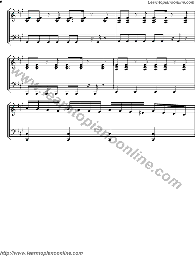 Cry Cry by T-ara Free Piano Sheet Music