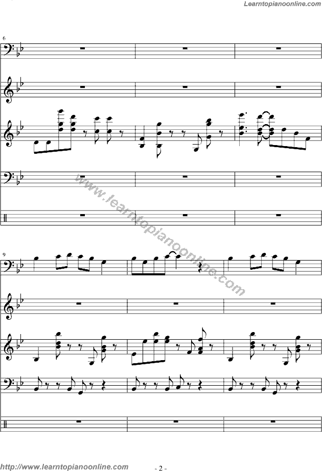 She by Groove Coverage Free Piano Sheet Music