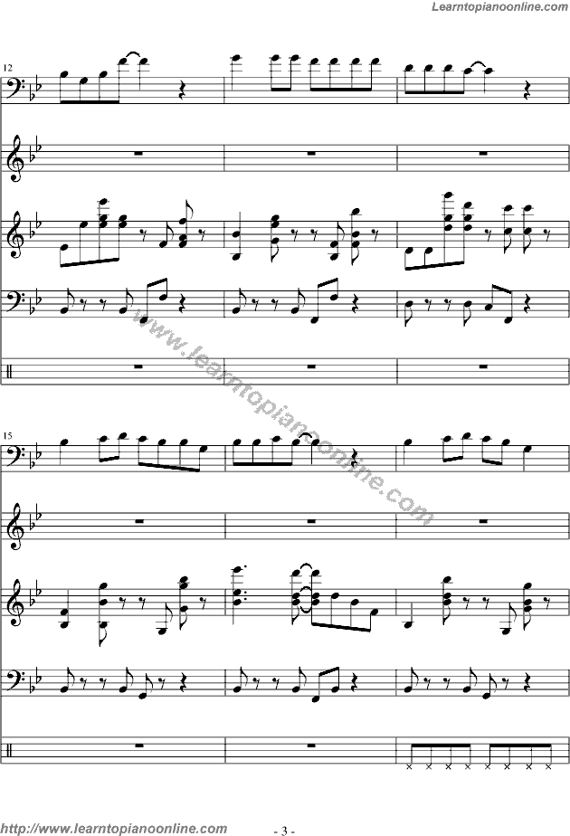 She by Groove Coverage Free Piano Sheet Music