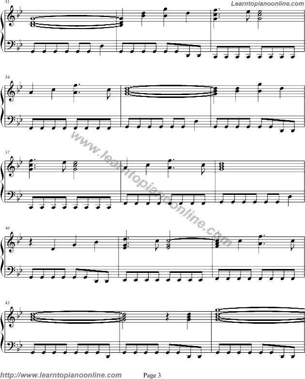 The Phantom of the Opera Free Piano Sheet Music