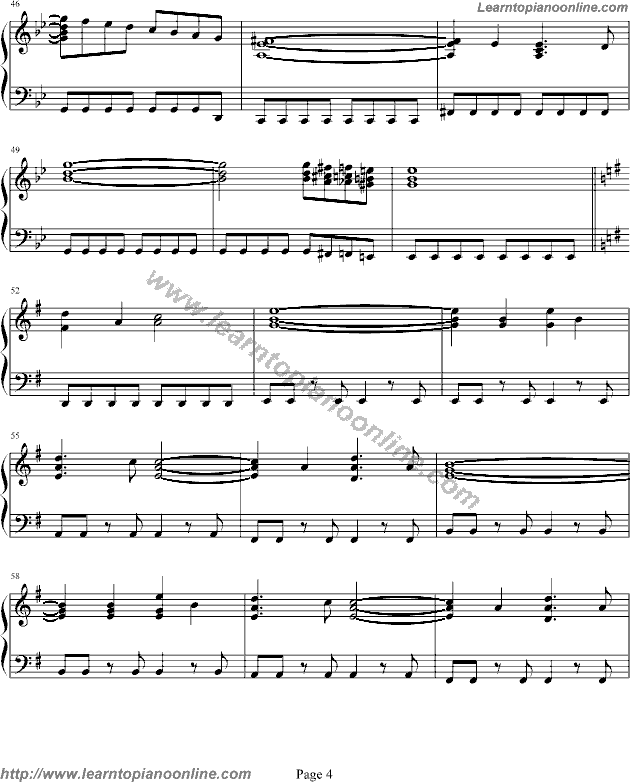 The Phantom of the Opera Free Piano Sheet Music