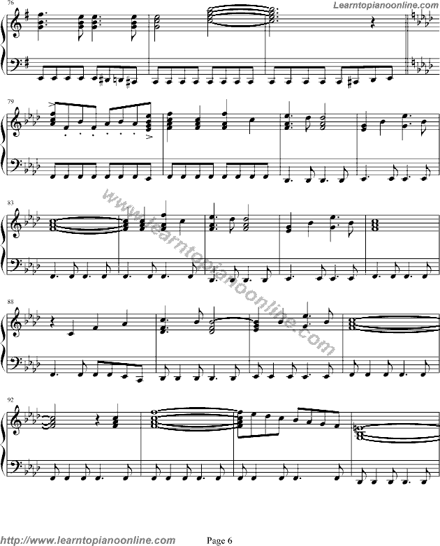 The Phantom of the Opera Free Piano Sheet Music