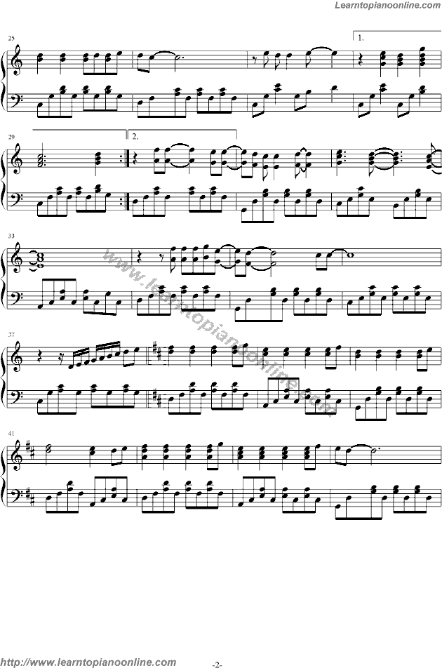 Big Big World by Emilia Rydberg Free Piano Sheet Music