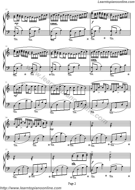 My Sassy Girl - Canon in D Piano Sheet Music Free