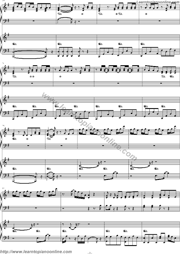 Avril Lavigne - When You're Gone (version2) Piano Sheet Music Free