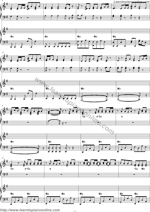 Avril Lavigne - When You're Gone (version2) Piano Sheet Music Free