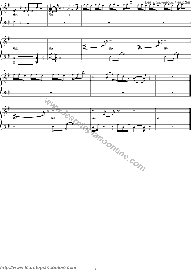 Avril Lavigne - When You're Gone (version2) Piano Sheet Music Free