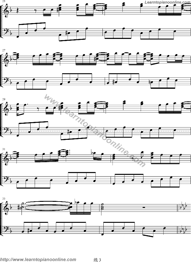 Mai Kuraki - Like A Star In The Night Piano Sheet Music Free