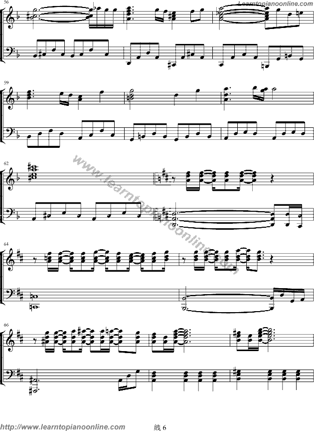 Mai Kuraki - Like A Star In The Night Piano Sheet Music Free